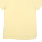 TOMMY HILFIGER Mens Yellow Polo Shirt S Short Sleeve Cotton Blend Classic Fit