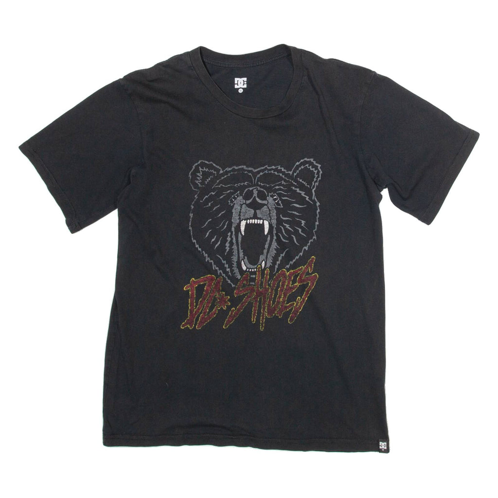 Tiger Print Womens T-Shirt Black XL