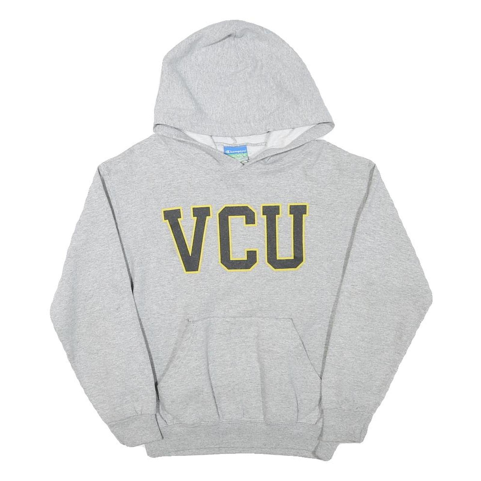 CHAMPION Womens Grey VCU Printed Pullover Hoodie XXS Cotton Blend Comfortable