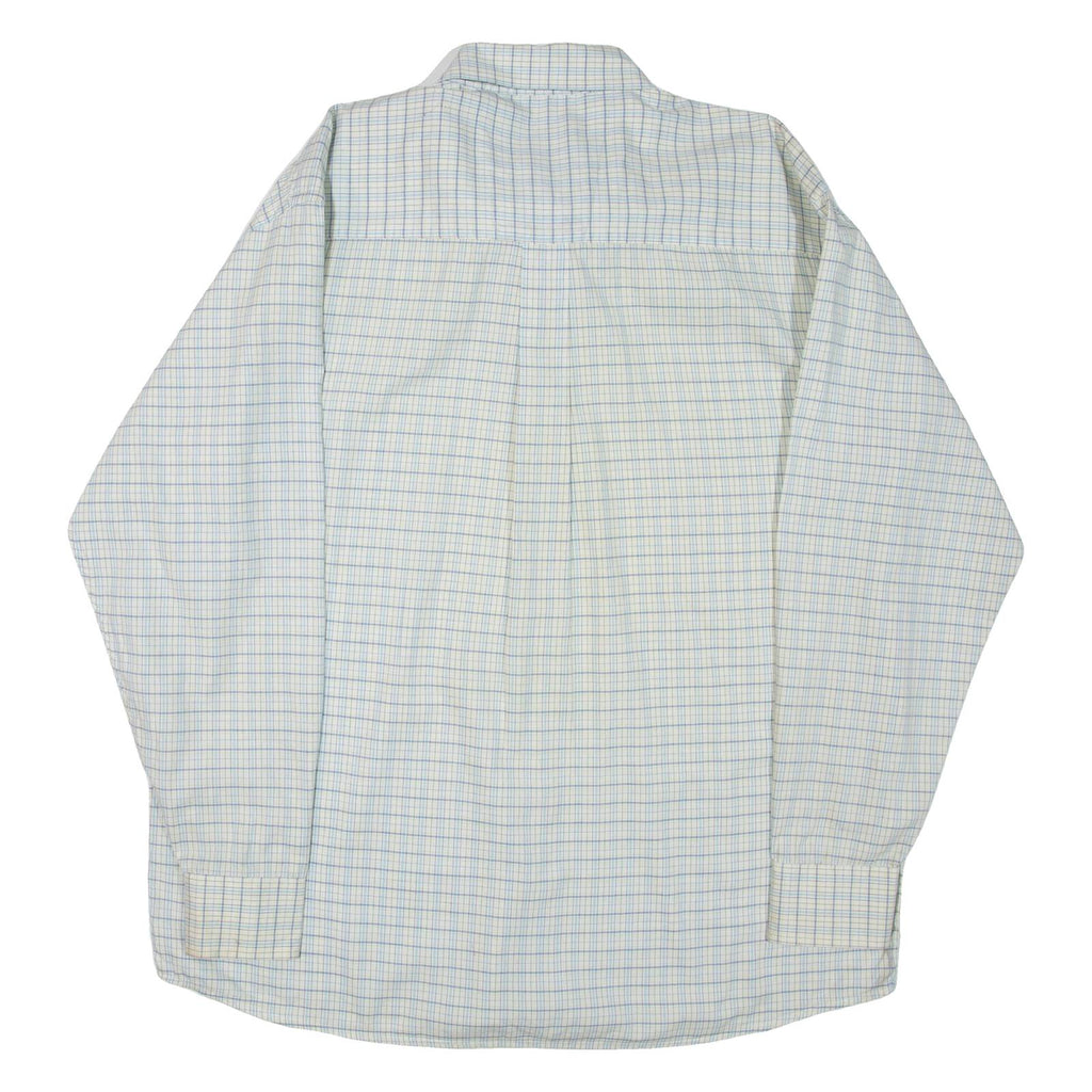WRANGLER Mens Shirt Blue Check Long Sleeve 2XL