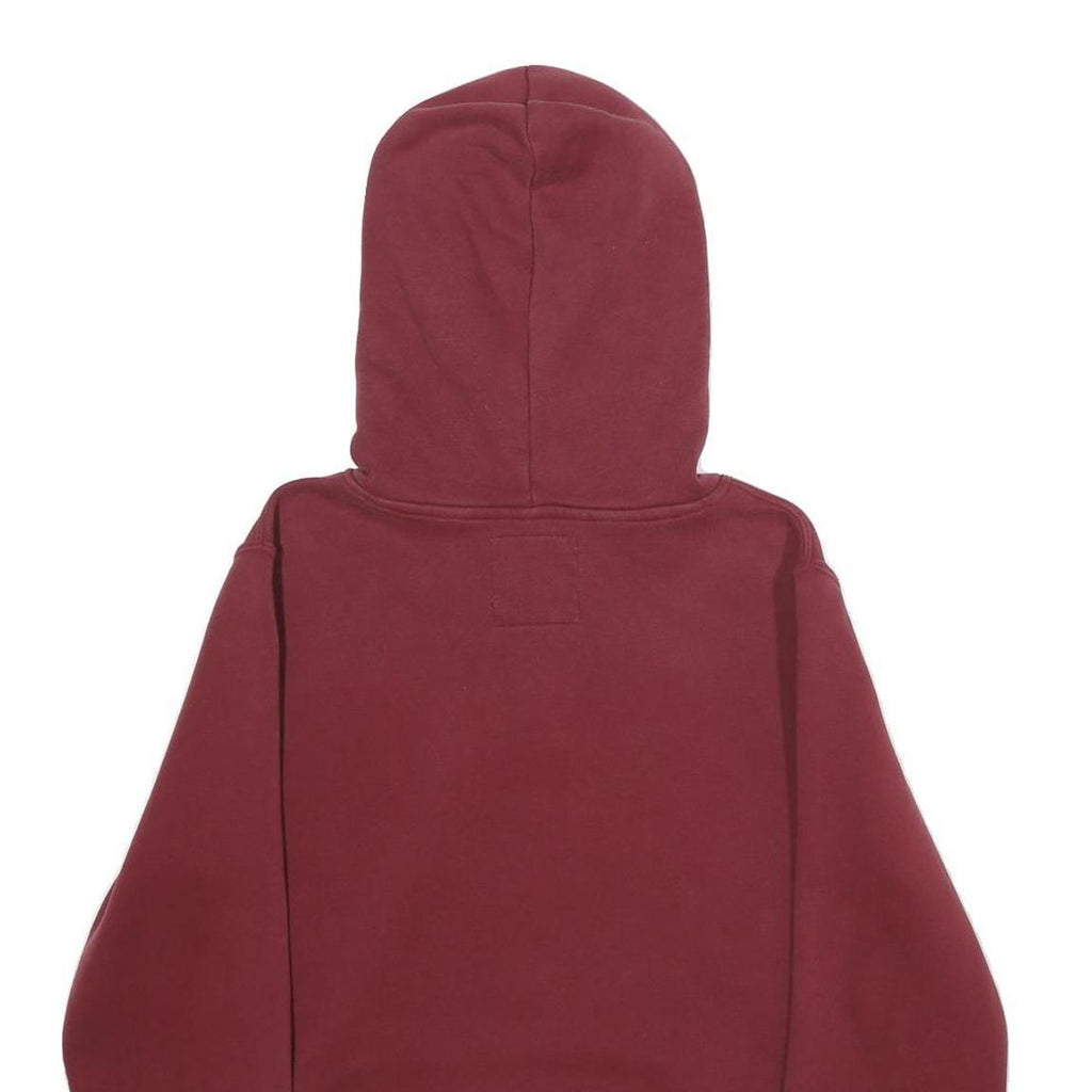 HOLLISTER Mens Maroon Hoodie S Cotton Blend Pullover Hooded Sweatshirt