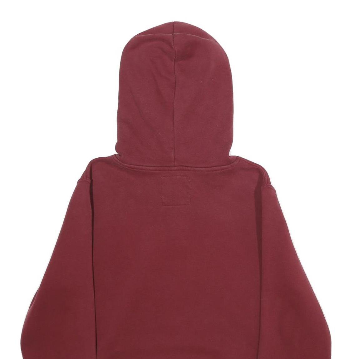 HOLLISTER Mens Maroon Hoodie S Cotton Blend Pullover Hooded Sweatshirt
