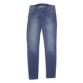GUESS Womens Slim Blue Denim Jeans Cotton Blend Zip W26 L32 Skinny Fit Stylish