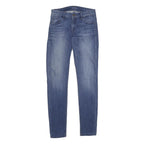 GUESS Womens Slim Blue Denim Jeans Cotton Blend Zip W26 L32 Skinny Fit Stylish