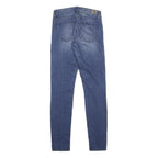 GUESS Womens Slim Blue Denim Jeans Cotton Blend Zip W26 L32 Skinny Fit Stylish