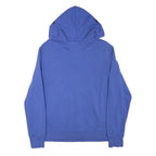 NIKE Mens Blue Zip Up Hoodie M 10 Printed Logo Drawstring Hood Casual Wear