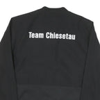 ADIDAS Mens Black FC Oberdiessbach Logo Zip Jacket L Polyester Blend Plain