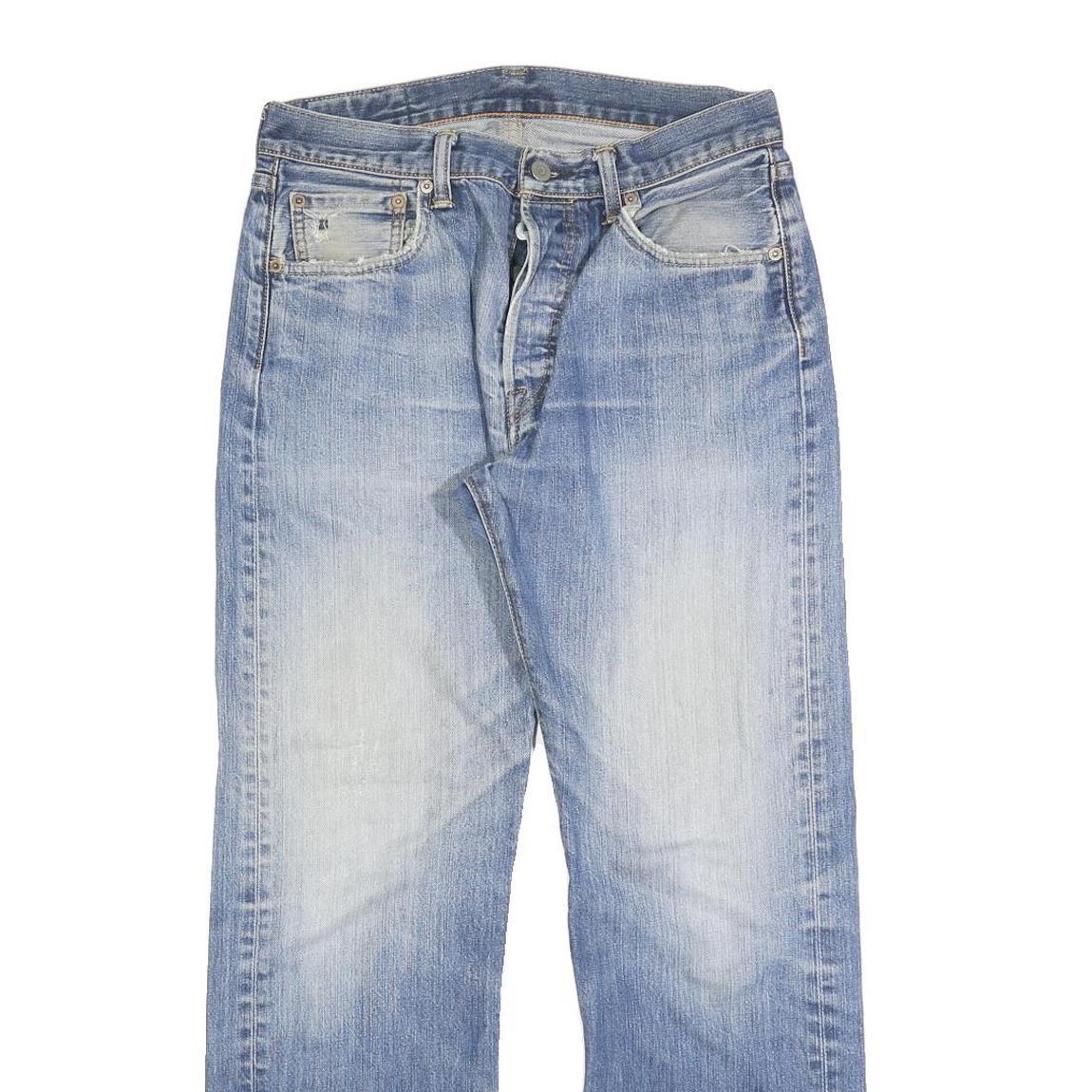 LEVI'S Mens Jeans Blue Regular Straight Denim Medium W30 L30 Classic Button