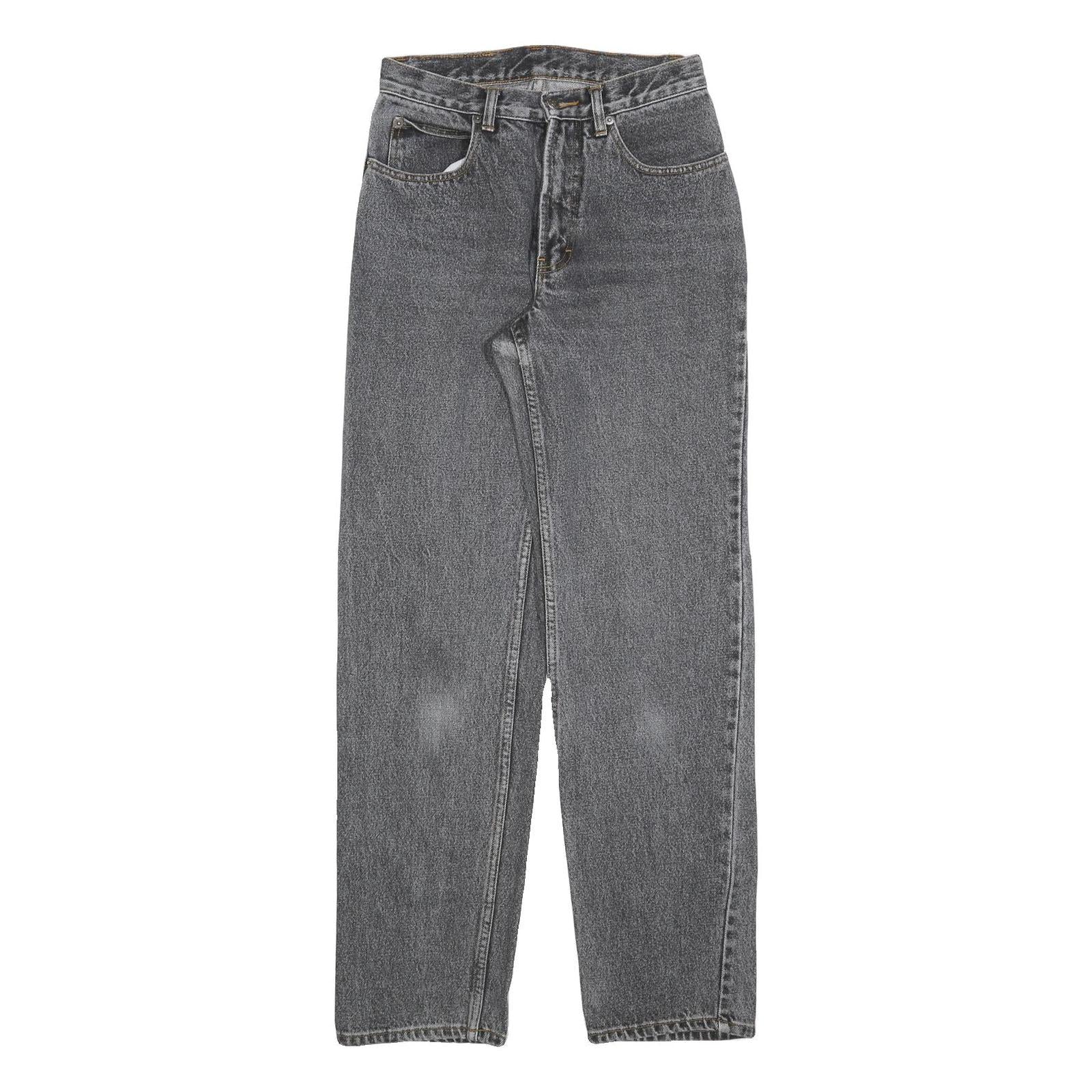 TEDDYS Womens Jeans Grey Regular Straight Denim Medium W28 L32 Classic Fit