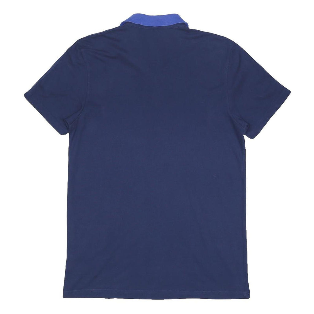 ADIDAS Mens Blue Polo Shirt L Cotton Blend Short Sleeve Sports Casual