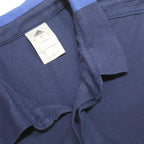 ADIDAS Mens Blue Polo Shirt L Cotton Blend Short Sleeve Sports Casual