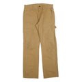 DICKIES Mens Cotton Blend Beige Regular Fit Straight Leg Trousers W32 L32