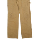 DICKIES Mens Cotton Blend Beige Regular Fit Straight Leg Trousers W32 L32