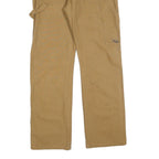DICKIES Mens Cotton Blend Beige Regular Fit Straight Leg Trousers W32 L32