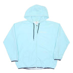 CHAMPION Mens Blue Hooded Zip Jacket XL Polyester Lightweight Sportswear
