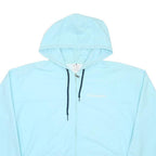 CHAMPION Mens Blue Hooded Zip Jacket XL Polyester Lightweight Sportswear