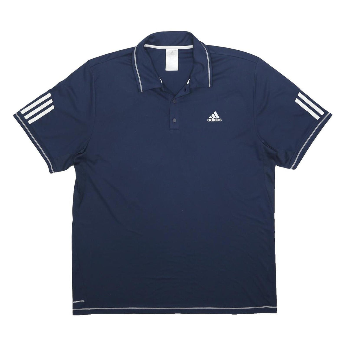 ADIDAS Mens Blue Short Sleeve Plain XL Sportswear Polo Shirt Performance