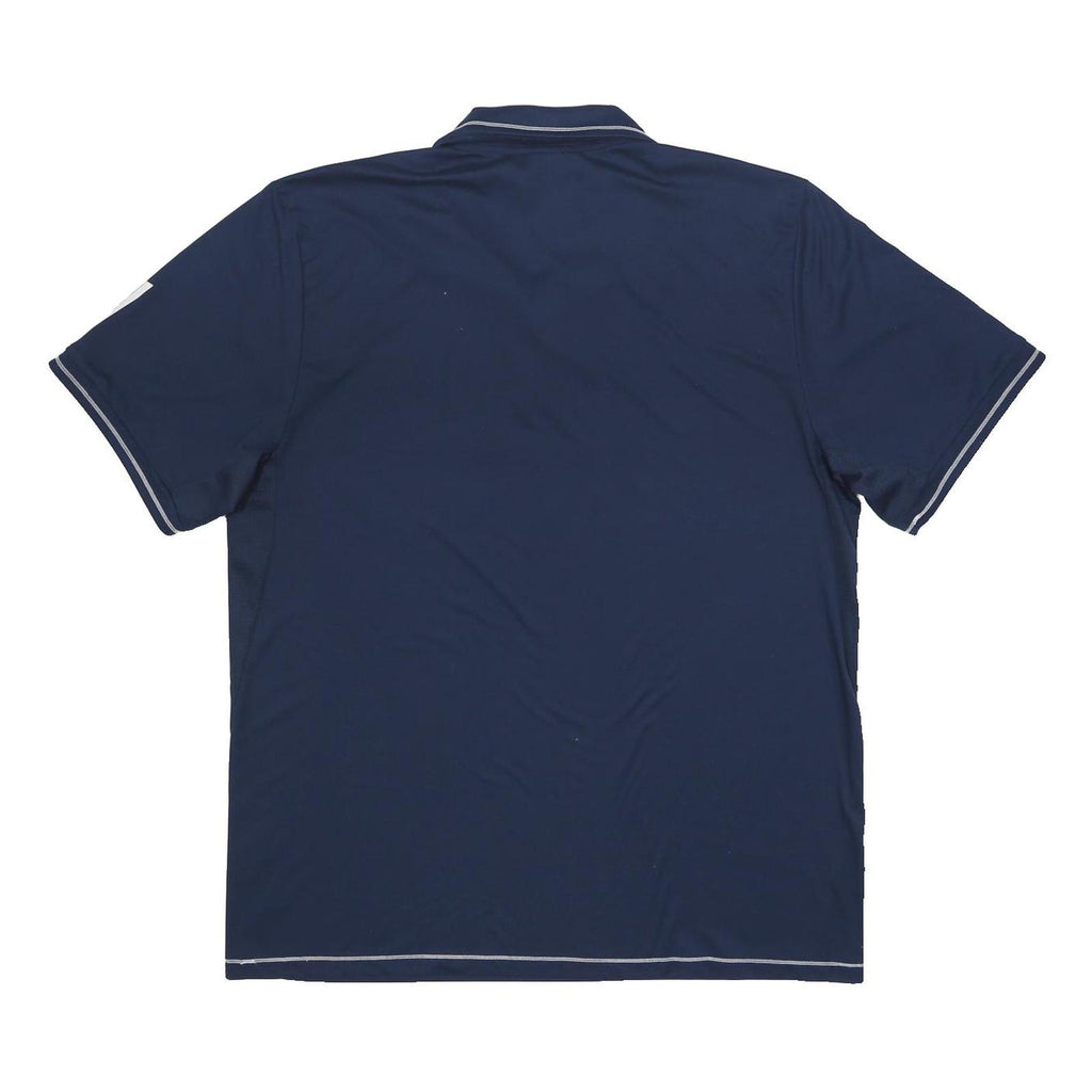 ADIDAS Mens Blue Short Sleeve Plain XL Sportswear Polo Shirt Performance