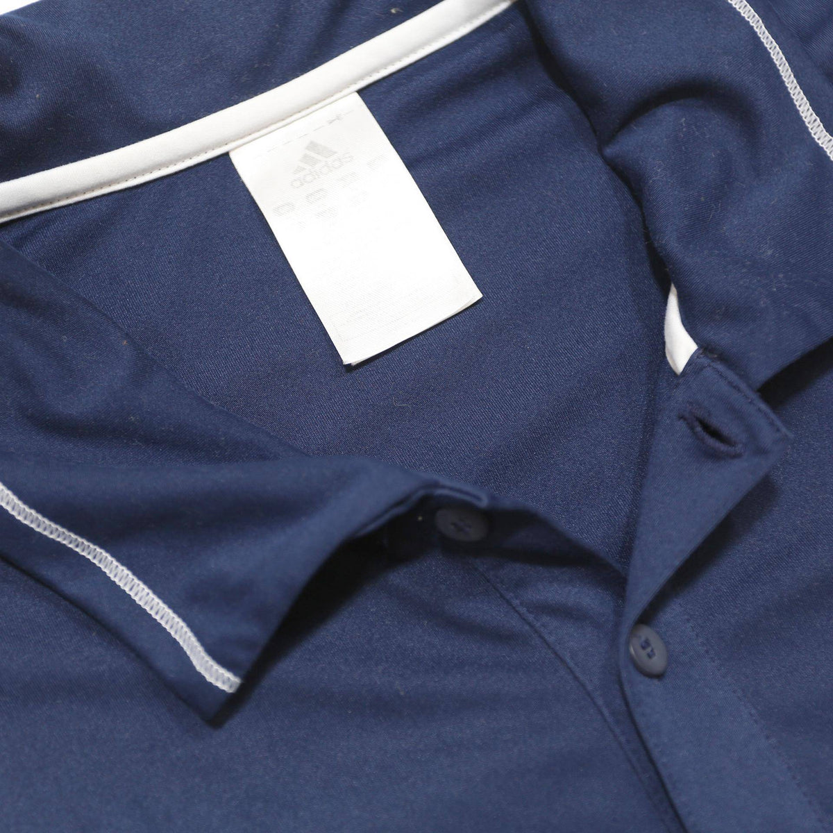 ADIDAS Mens Blue Short Sleeve Plain XL Sportswear Polo Shirt Performance