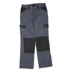 DICKIES Mens Cotton Blend Black & Grey Workwear Regular Fit Straight Leg