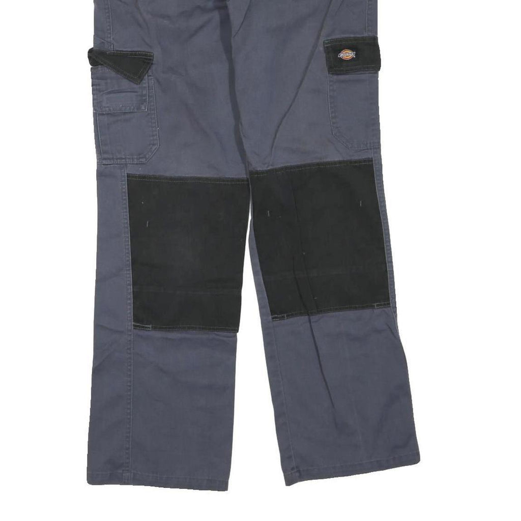 DICKIES Mens Cotton Blend Black & Grey Workwear Regular Fit Straight Leg