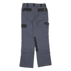 DICKIES Mens Cotton Blend Black & Grey Workwear Regular Fit Straight Leg