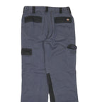 DICKIES Mens Cotton Blend Black & Grey Workwear Regular Fit Straight Leg