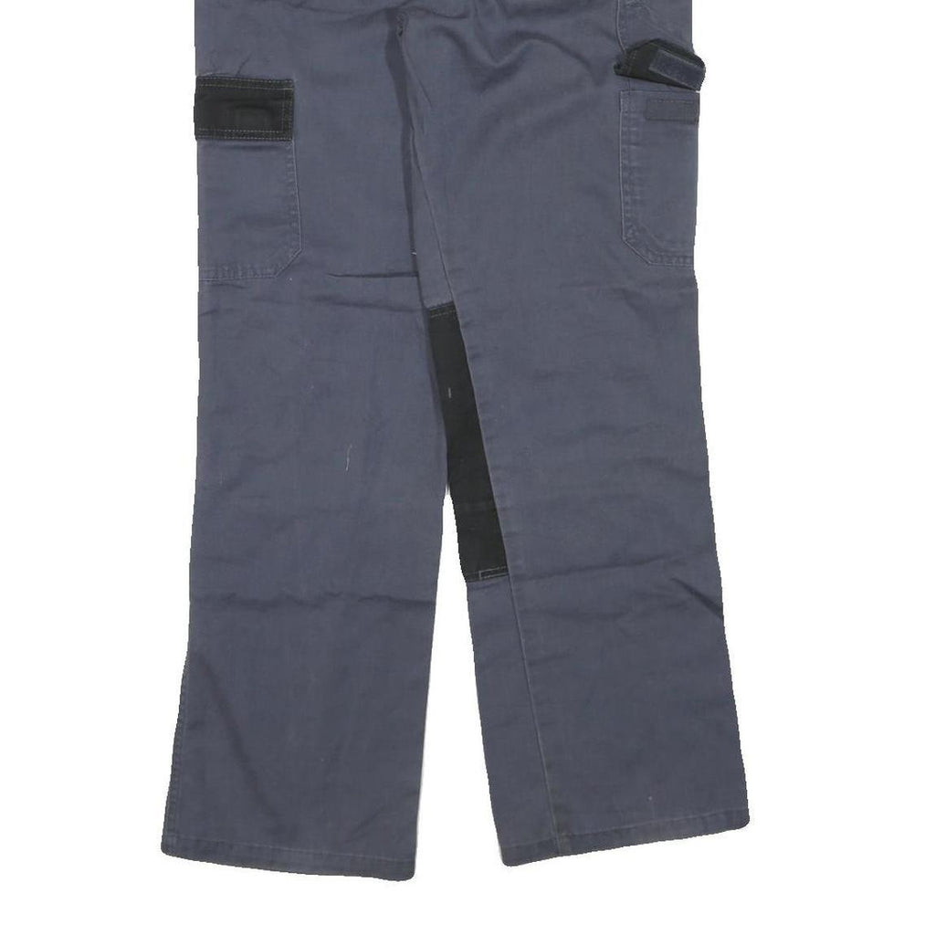 DICKIES Mens Cotton Blend Black & Grey Workwear Regular Fit Straight Leg