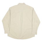 TIMBERLAND Mens Beige Cotton Long Sleeve Shirt XL Classic Button Down Pocket