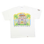 OCEAN SHIRTS Mens White Mabuhay Philippines Graphic T-Shirt L Short Sleeve Crew
