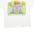 OCEAN SHIRTS Mens White Mabuhay Philippines Graphic T-Shirt L Short Sleeve Crew
