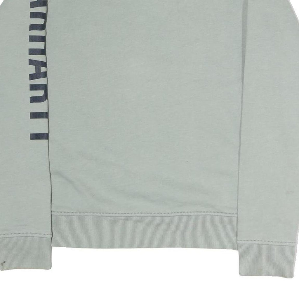 CARHARTT Womens Grey Sweatshirt Crew Neck M Logo Print Casual Pullover