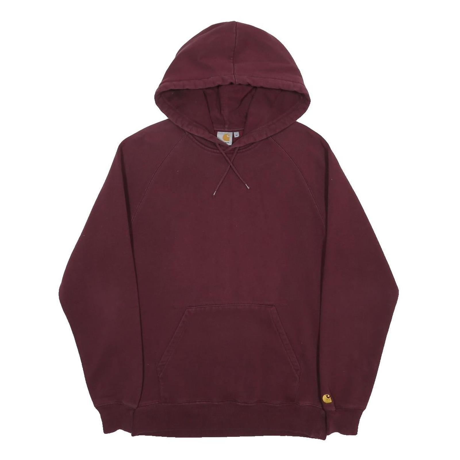 CARHARTT Mens Maroon Hoodie Pullover M Classic Cotton Blend Workwear
