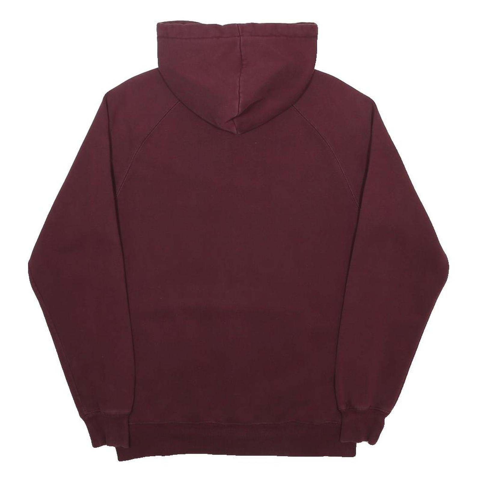 CARHARTT Mens Maroon Hoodie Pullover M Classic Cotton Blend Workwear