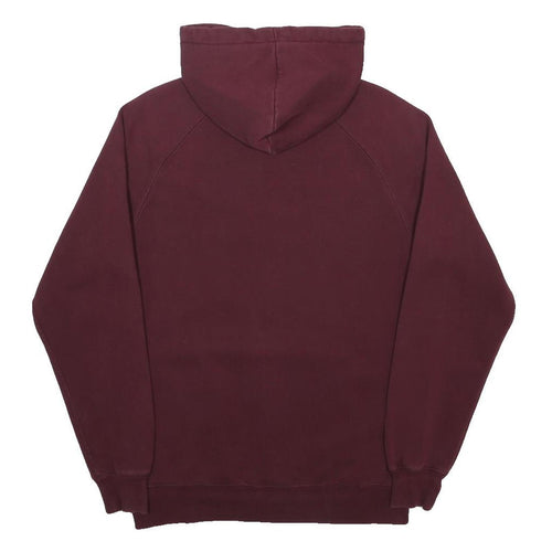 CARHARTT Mens Maroon Hoodie Pullover M Classic Cotton Blend Workwear