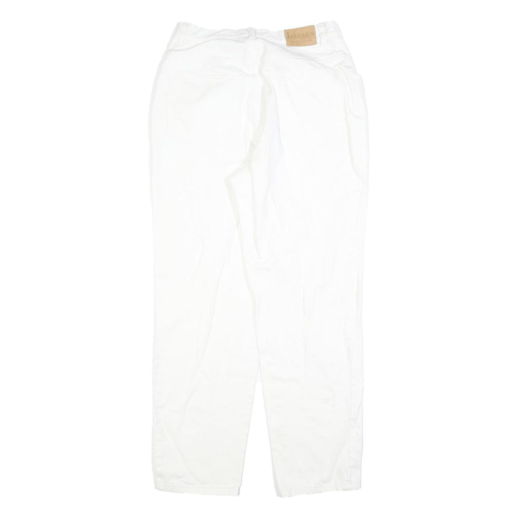 LAUREN RALPH LAUREN Womens White Regular Fit Straight Denim Jeans W30 L30
