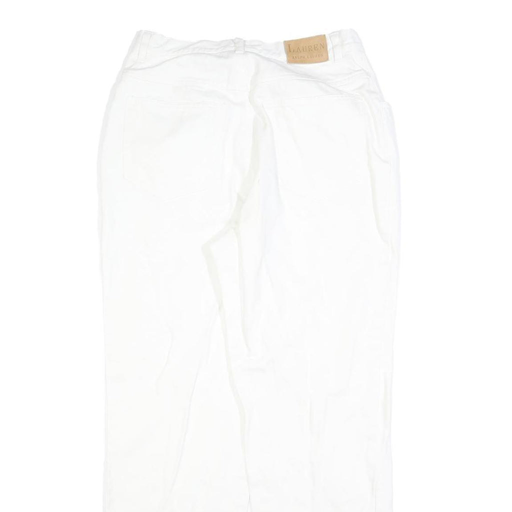 LAUREN RALPH LAUREN Womens White Regular Fit Straight Denim Jeans W30 L30