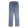 CARHARTT Mens Slim Blue Denim Jeans W32 L34 Workwear Zip Closure