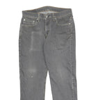 LEVI'S 511 Mens Jeans Grey Regular Skinny Denim Medium W30 L30 Zip Cotton