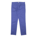 CARHARTT WIP Mens Cotton Blend Blue Slim Straight Trousers W30 L30 Casual