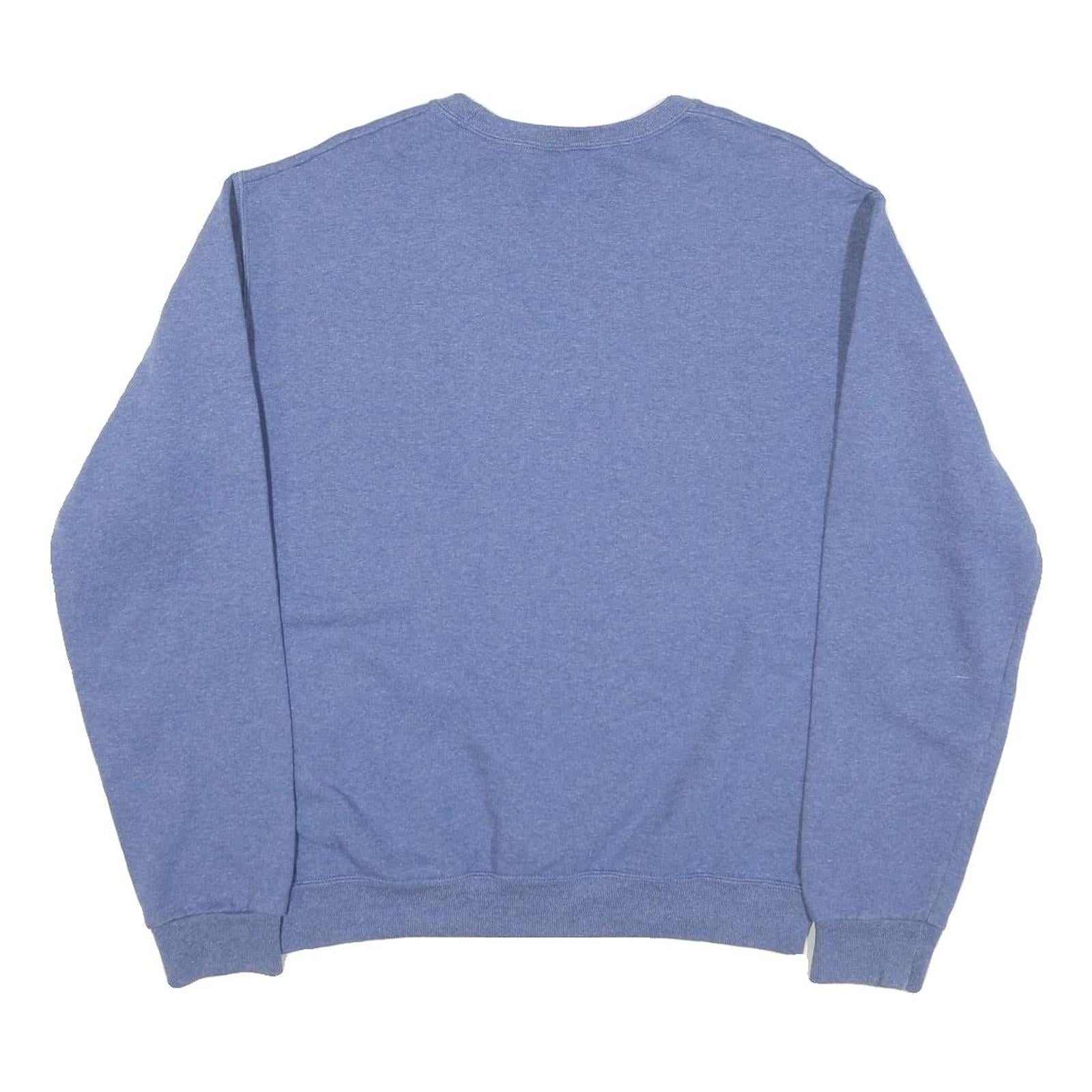 JERZEES Mens Blue Niagara Falls Crew Neck S Cotton Blend Graphic Sweatshirt