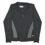 NEW BALANCE Womens Black & Grey Zip Up Polyester Blend Jacket XL Athletic