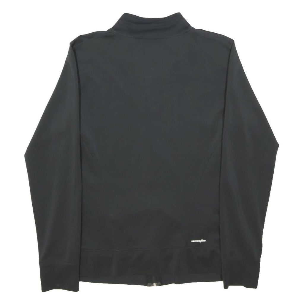 NEW BALANCE Womens Black & Grey Zip Up Polyester Blend Jacket XL Athletic
