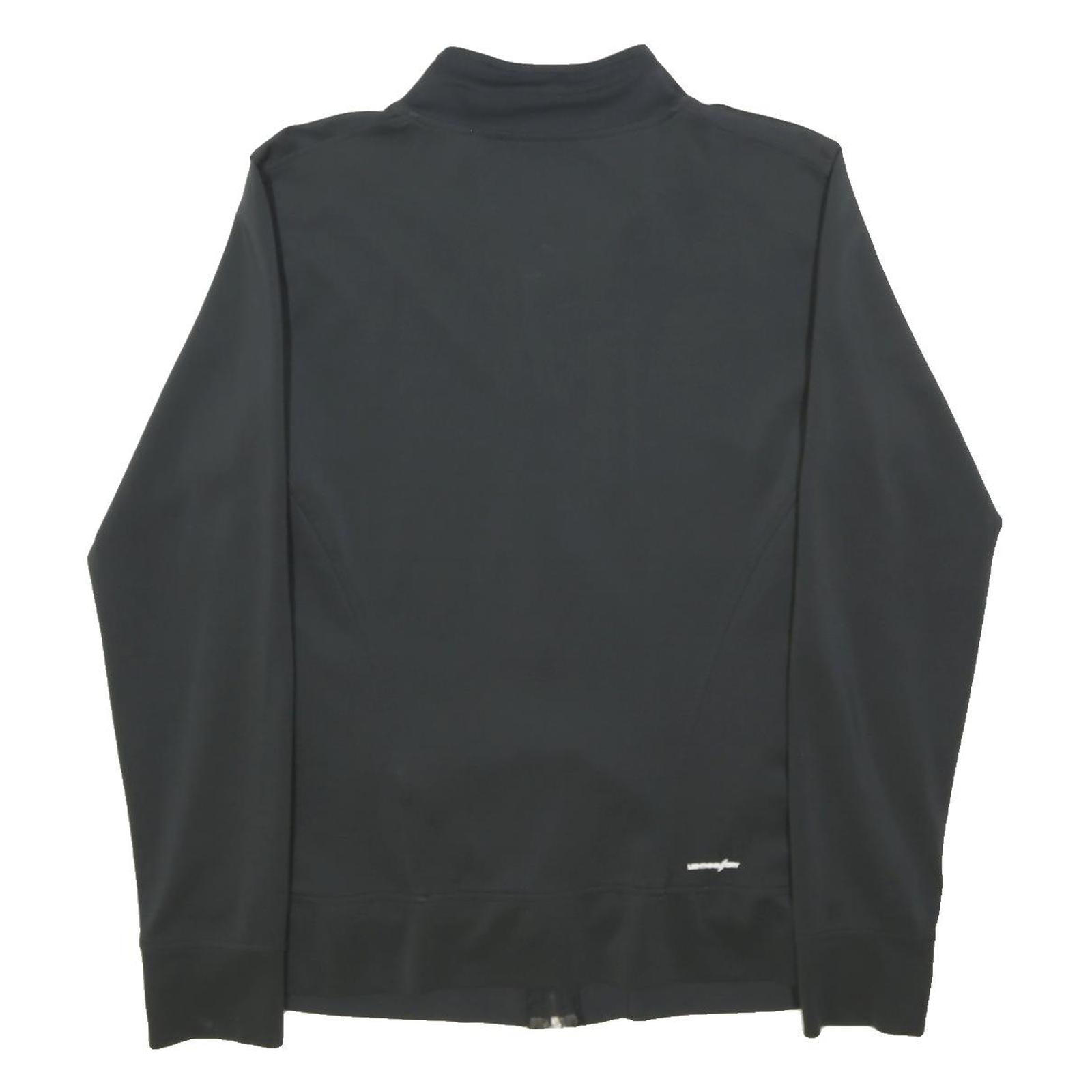 NEW BALANCE Womens Black & Grey Zip Up Polyester Blend Jacket XL Athletic