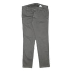 IMPERIAL Mens Cotton Blend Grey Slim Straight Trousers W32 L30 Formal Casual