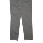 IMPERIAL Mens Cotton Blend Grey Slim Straight Trousers W32 L30 Formal Casual