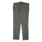 IMPERIAL Mens Cotton Blend Grey Slim Straight Trousers W32 L30 Formal Casual