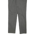 IMPERIAL Mens Cotton Blend Grey Slim Straight Trousers W32 L30 Formal Casual