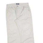 TEDDYS Womens Cotton Blend Beige Regular Straight Trousers W34 L30 Casual