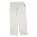 TEDDYS Womens Cotton Blend Beige Regular Straight Trousers W34 L30 Casual